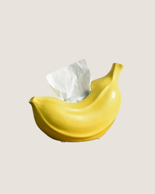 Ceramic Banana Tissue Box